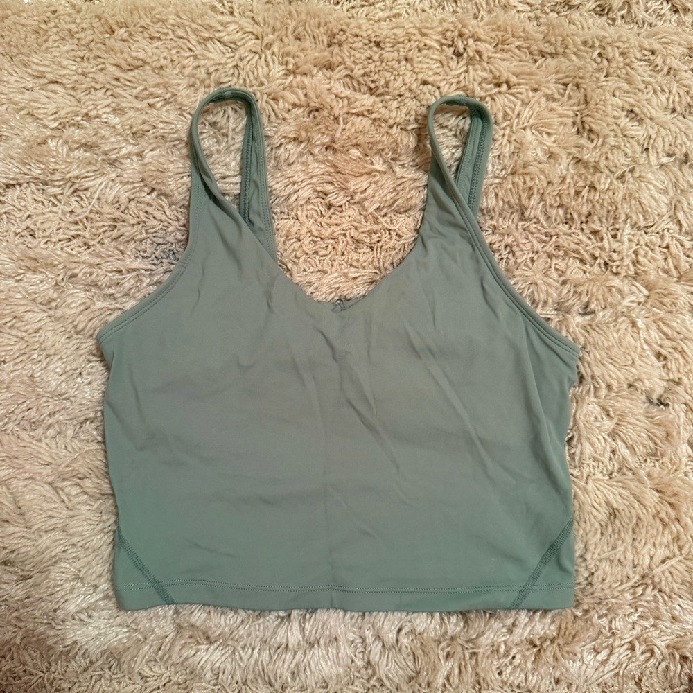 Green workout tank